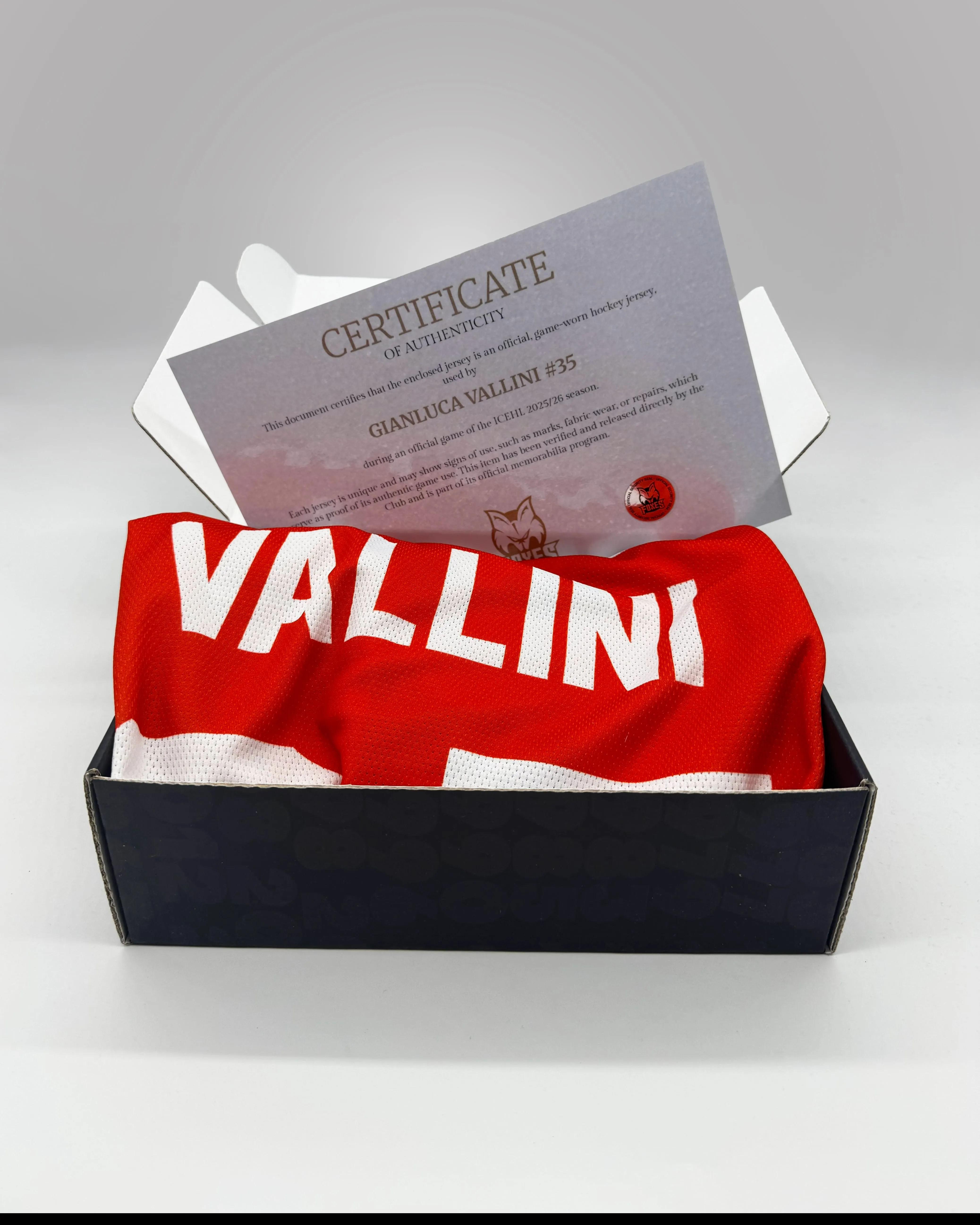 2025/2026 Game Worn Jersey - Home Red - Image 2