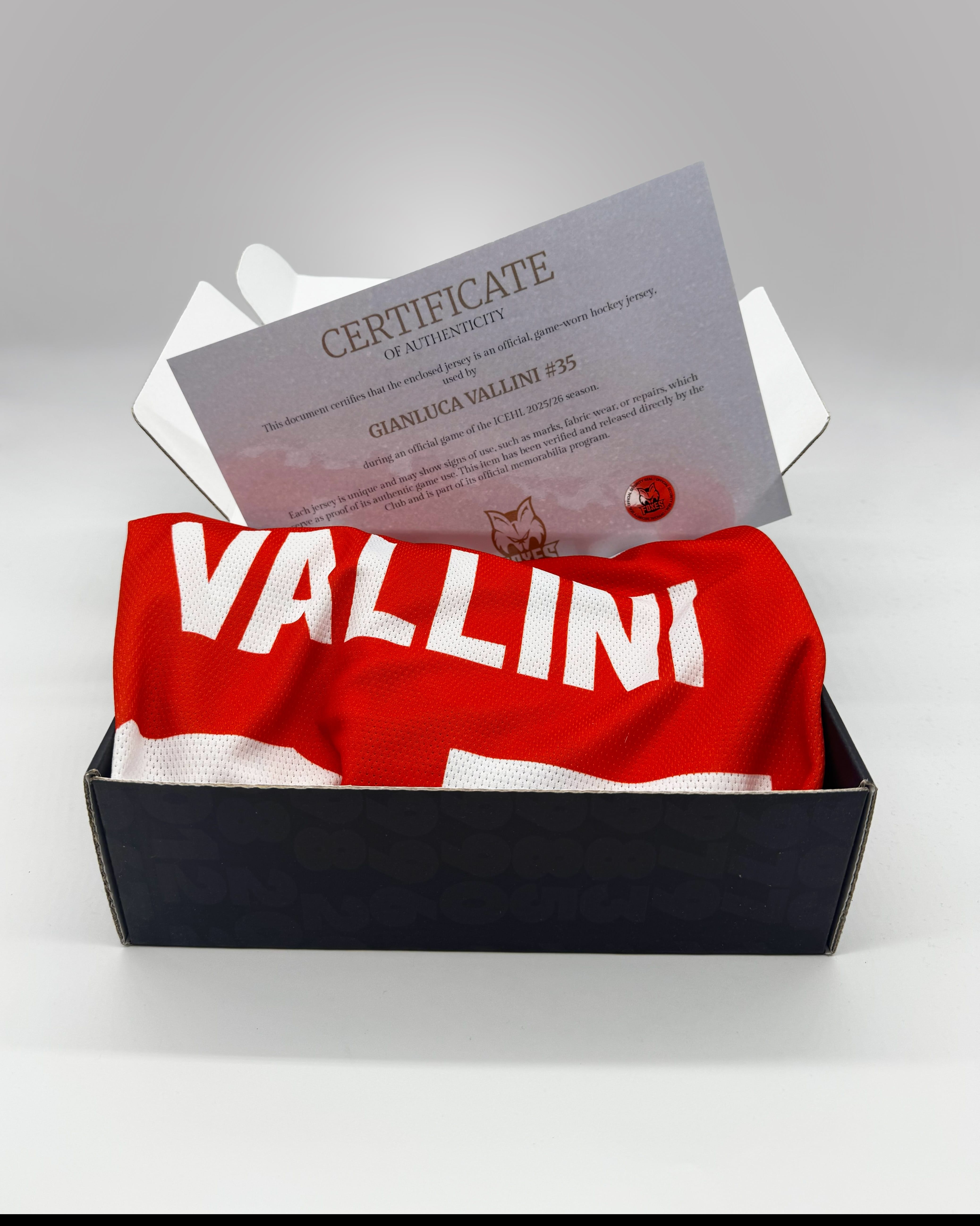 2025/2026 Game Worn Jersey - Home Red - Image 2